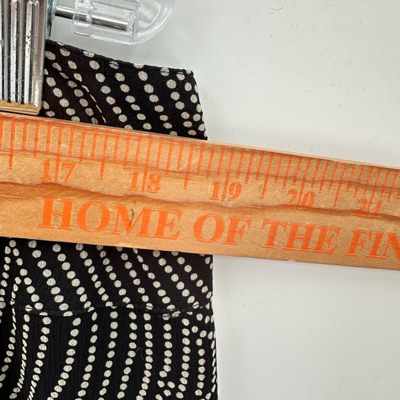 JONES NEW YORK Vintage woman black geometric silk lined classic midi skirt 16W - Picture 5 of 9